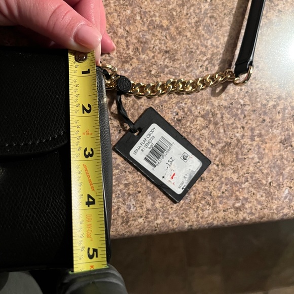 DKNY BLACK AND GOLD CROSSBODY HANDBAG - Picture 11 of 12